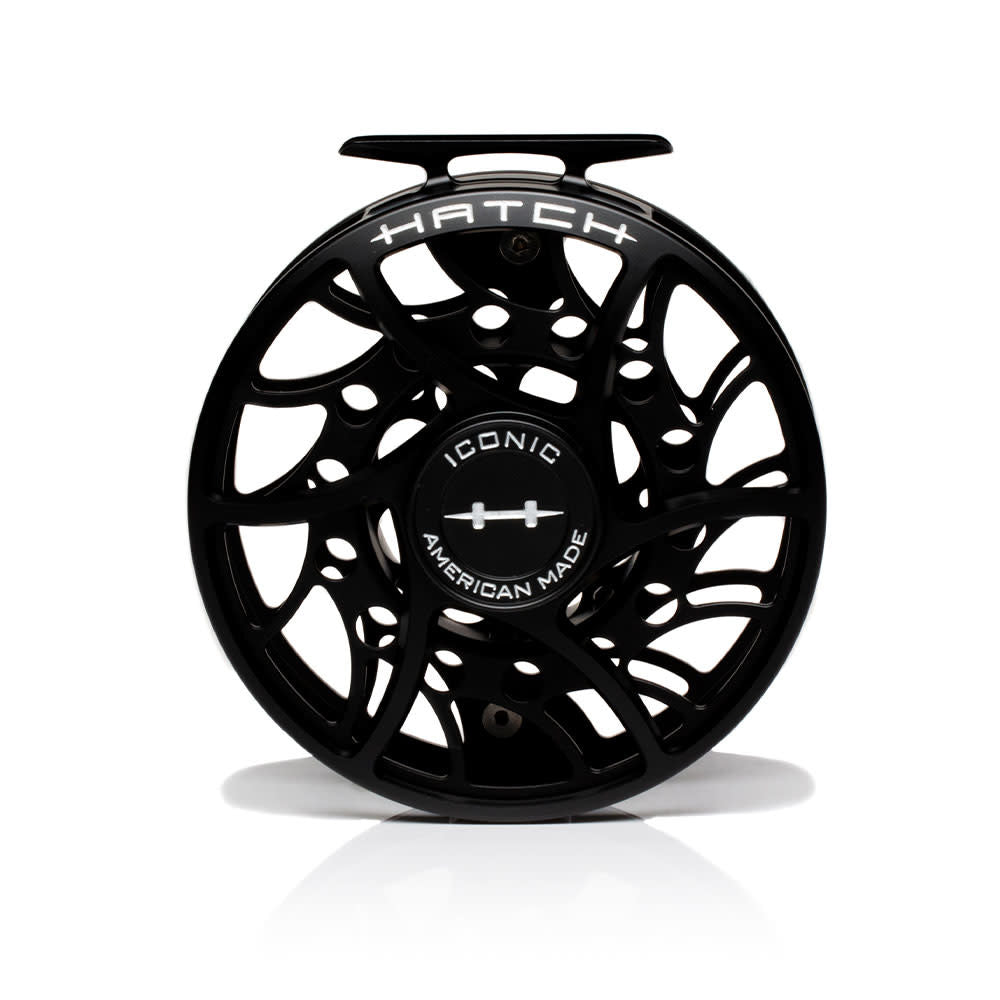 Hatch Iconic Fly Reel 9 Plus Mid Arbor Clear / Blue