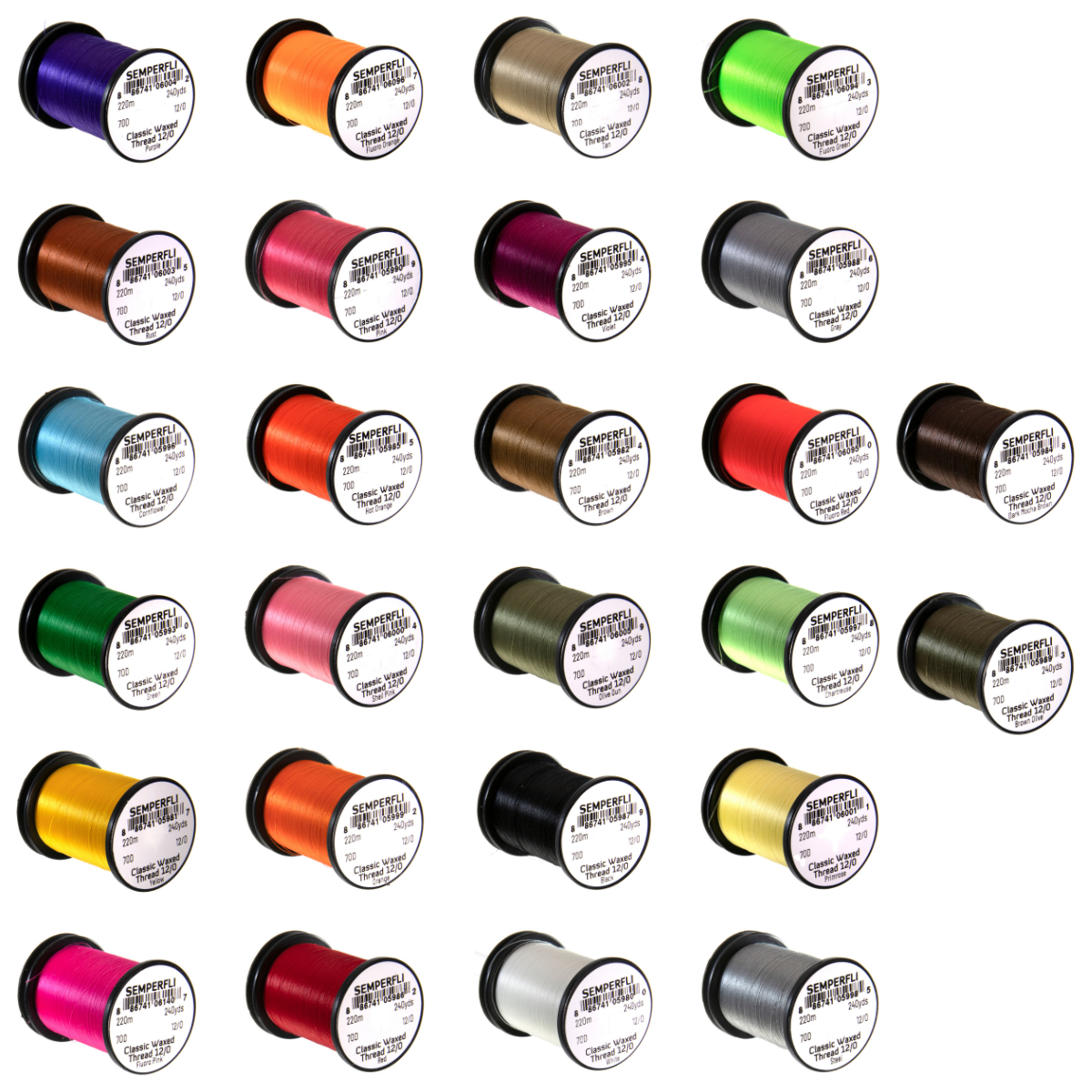 SemperFli Classic Waxed Thread 12/0