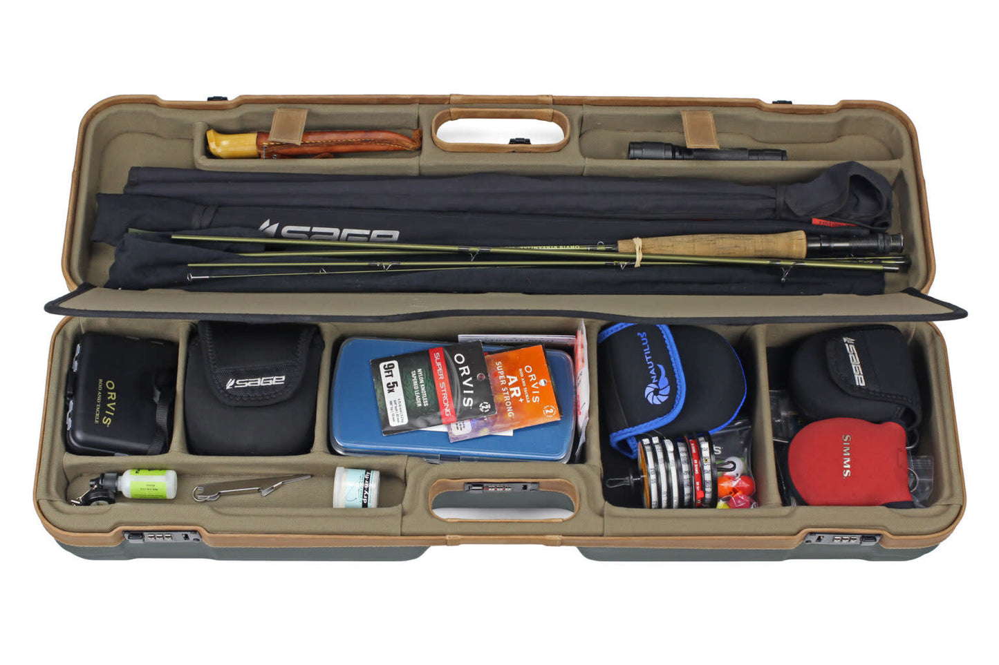 Sea Run Luxury Expedition Classic Fly Fishing Rod and Reel Travel Case