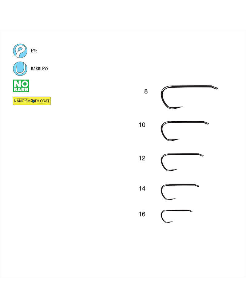 Gamakatsu R18-B Barbless 2X Nymph Hook