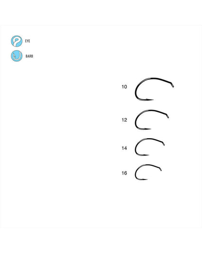 Gamakatsu C12 Scud Nymph Hook