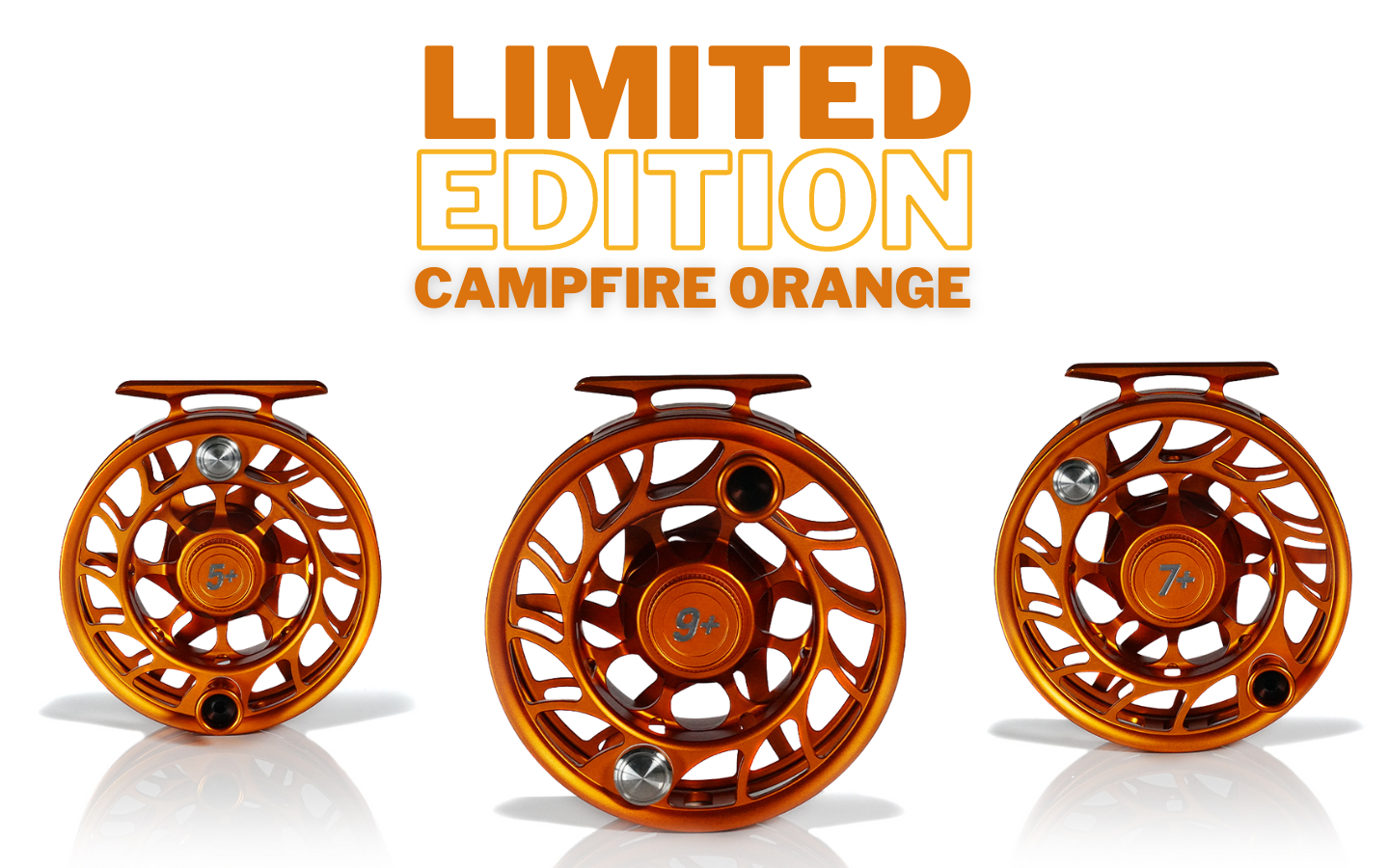 Hatch Custom Iconic Fly Reel - Campfire Orange