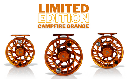 Hatch Custom Iconic Fly Reel - Campfire Orange