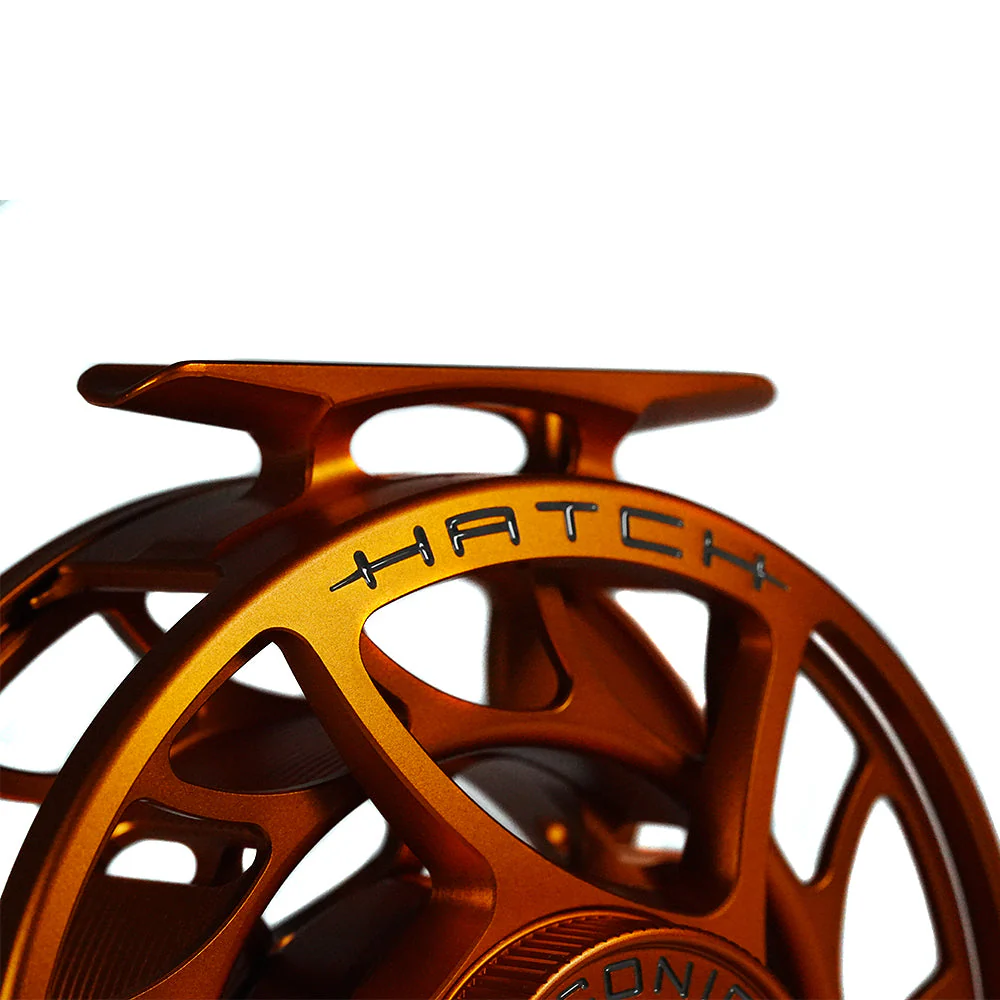 Hatch Custom Iconic Fly Reel - Campfire Orange