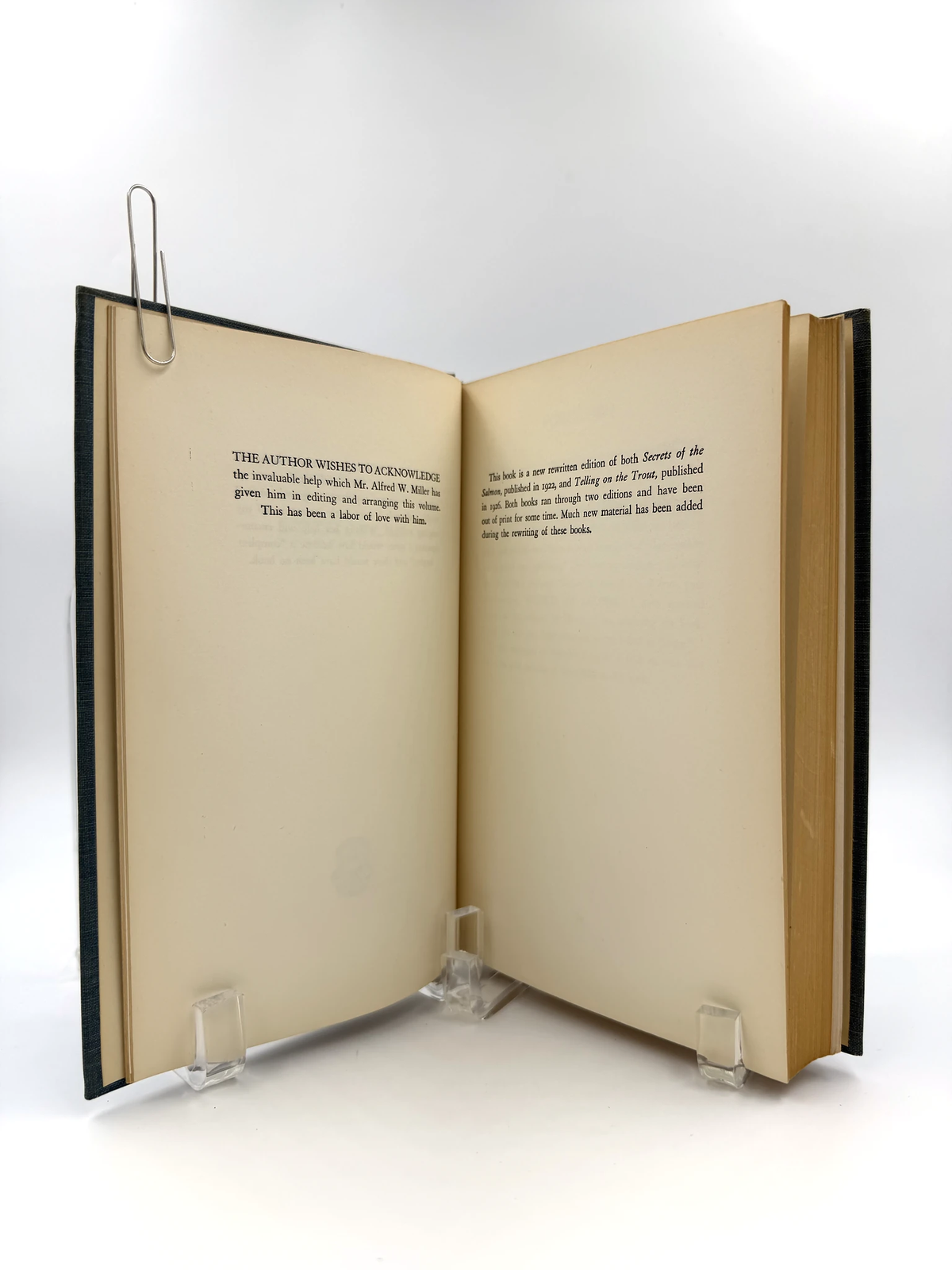 A Trout and Salmon Fisherman (no dust jacket) by Edward R. Hewitt