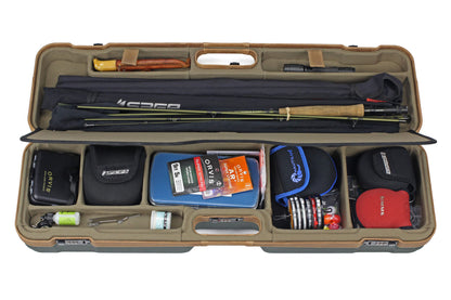 Sea Run Luxury Expedition Classic Fly Fishing Rod and Reel Travel Case
