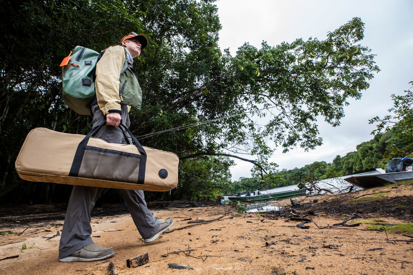 Sea Run Fitted Canvas Protective Travel Cover