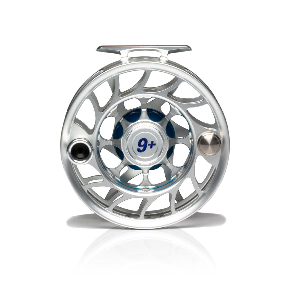 croch fly fishing reel Hatch Iconic 7 Plus Fly Reel Clear / Blue / Large Arbor