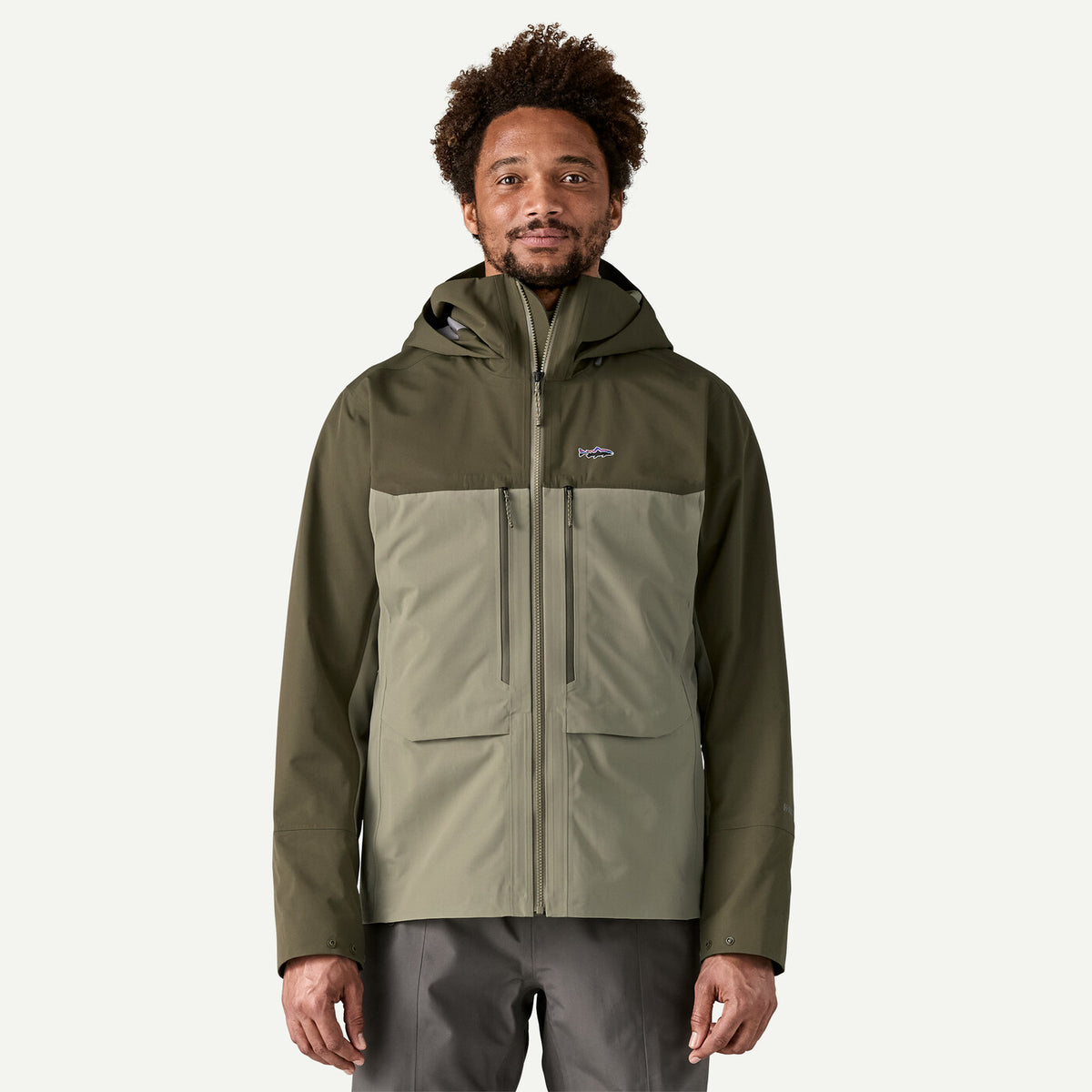 SALE - Patagonia Swiftcurrent Wading Jacket River Rock Green M