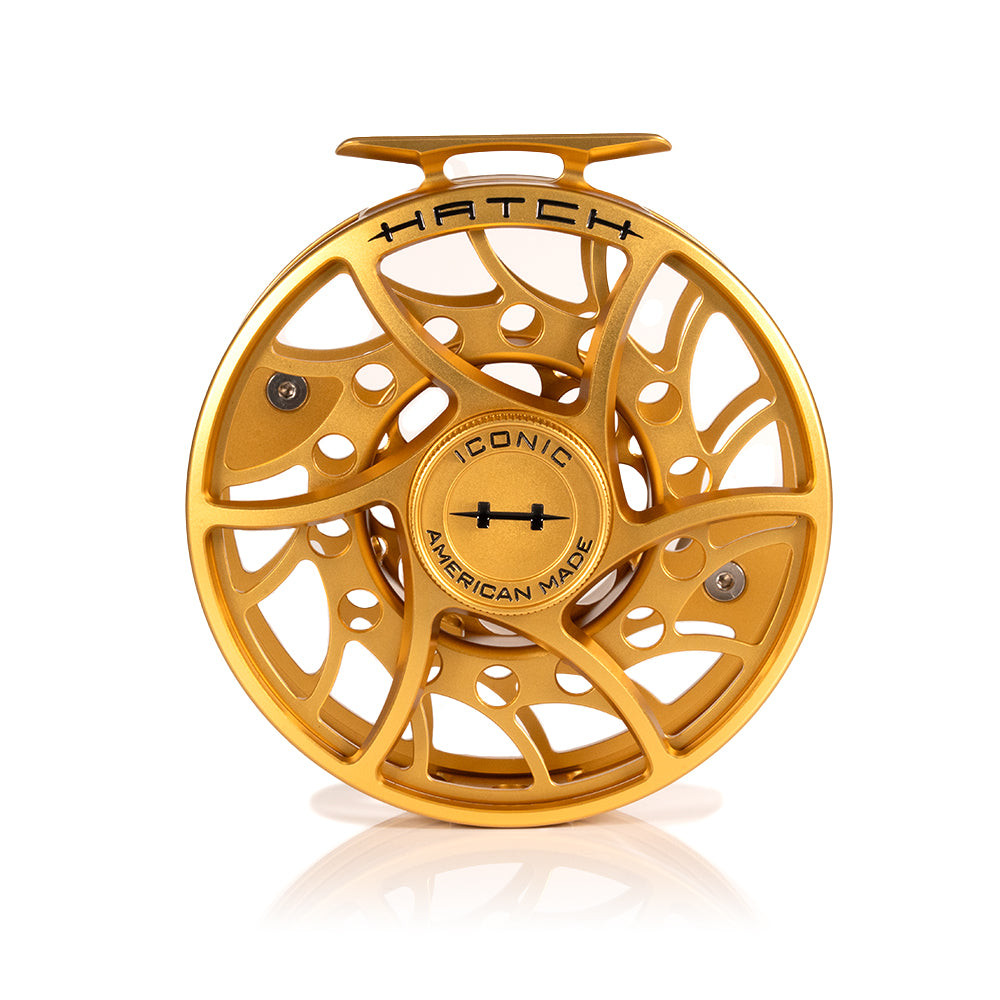 custom fly reel Hatch Custom Fool's Gold Iconic Mid Arbor Fly Reel 11 Plus